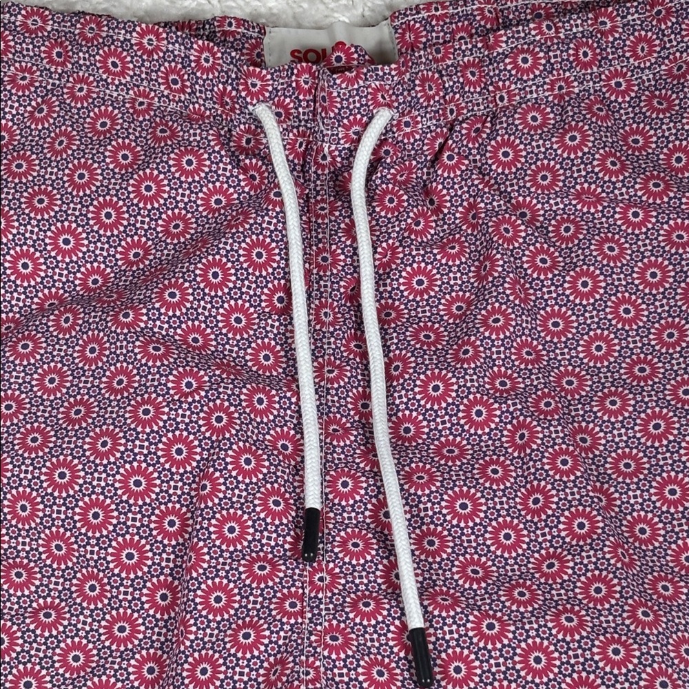 Solid & Striped Men's Red Patterned Swim Shorts, … - image 2